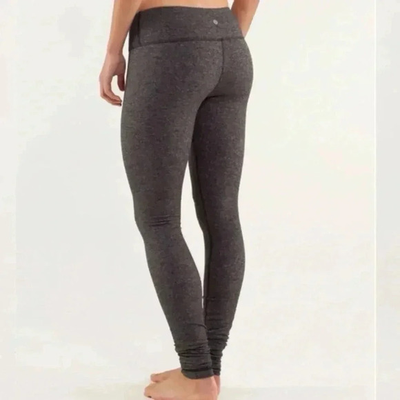 Lululemon Wunder Under Pant Herringbone Black /  Rose Herringbone Black 4 - Picture 2 of 9